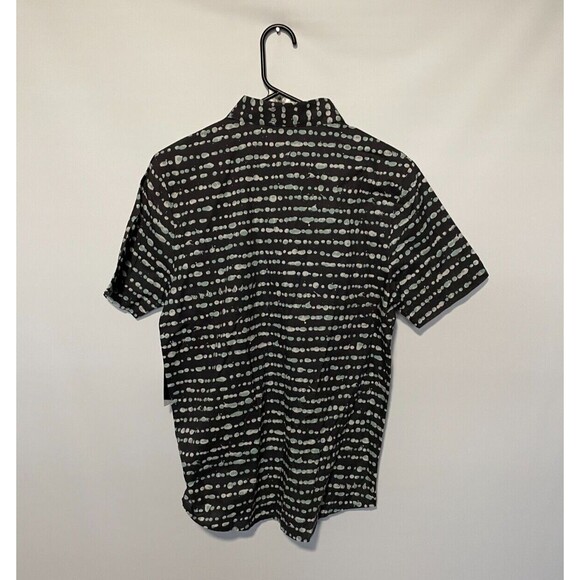 Volcom Shirt Mens Small Gray Tremble Geometric Short Sleeve Button Up Casual NEW - Picture 7 of 9